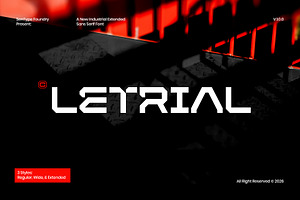 LETRIAL Square Industrial Font