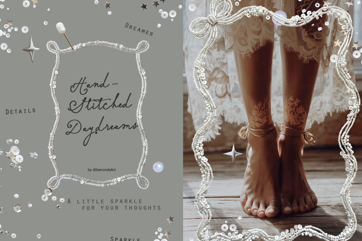Hand-Stitched Daydreams Mixed Media, an Object Graphic by 60secondsArt (Photo 2 of 11)