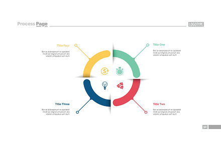Four Aspects Circle Diagram Slide Template