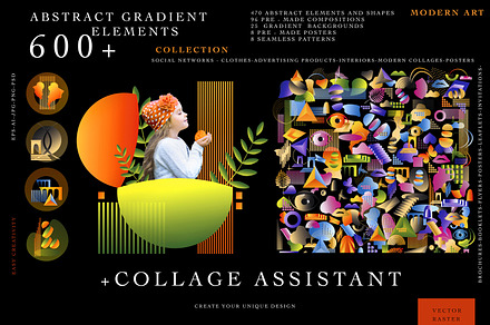 ABSTRACT ELEMENTS+COLLAGE