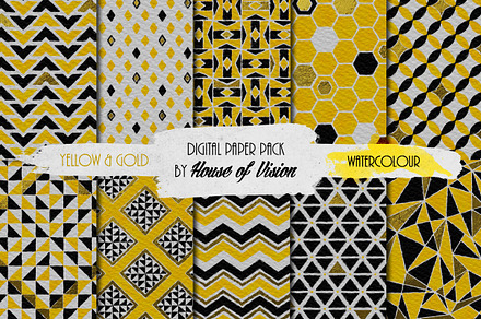 Yellow Geometric Pack