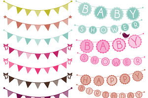 Bunting Photoshop Brushes