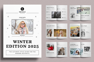 Winter Magazine Template, a Magazine Template by ContestDesign