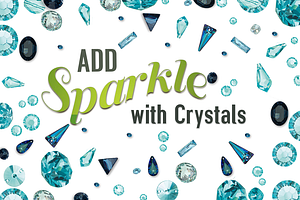 Blue Crystals and Gems Collection