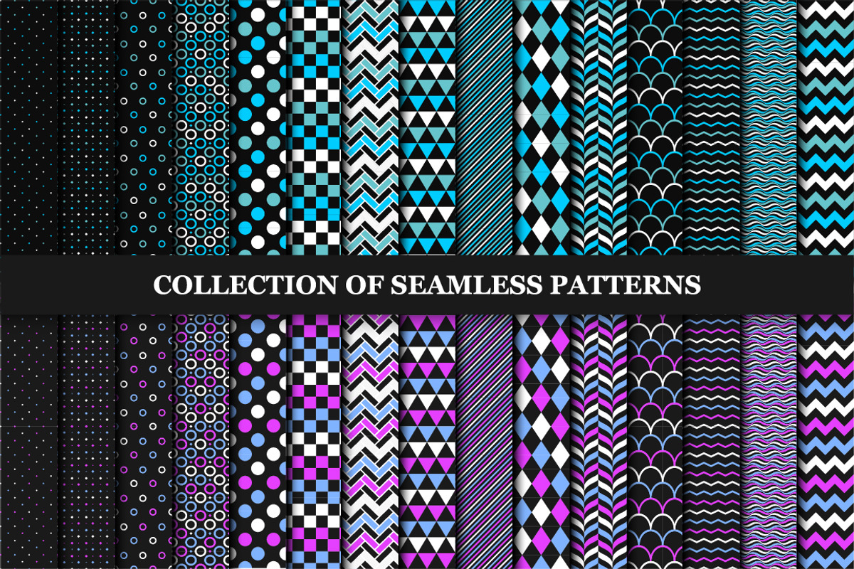 Collection of seamless patterns., a Pattern Graphic by ExpressShop
