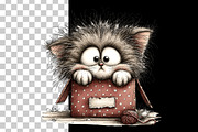 Peeking Kitten Watercolor Clipart, an Animal Illustration by Nicolle's Colorful Art (Thumbnail 6 of 9)