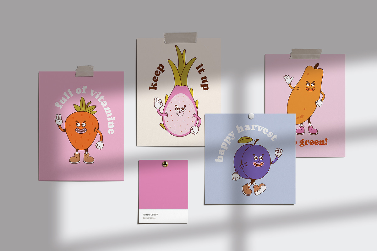 Retro Fruits, a Food Illustration by Sweet Corner (Photo 9 of 11)