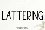 Lattering, a Sans Serif Font by FreshTypeINK (Thumbnail 1 of 7)