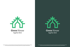 Green House Park Logo Design Icon, a Branding & Logo Template by Morvana Crew