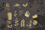 Beige gold Leaves collection, a Texture Graphic by Anna Sokol (Thumbnail 3 of 6)