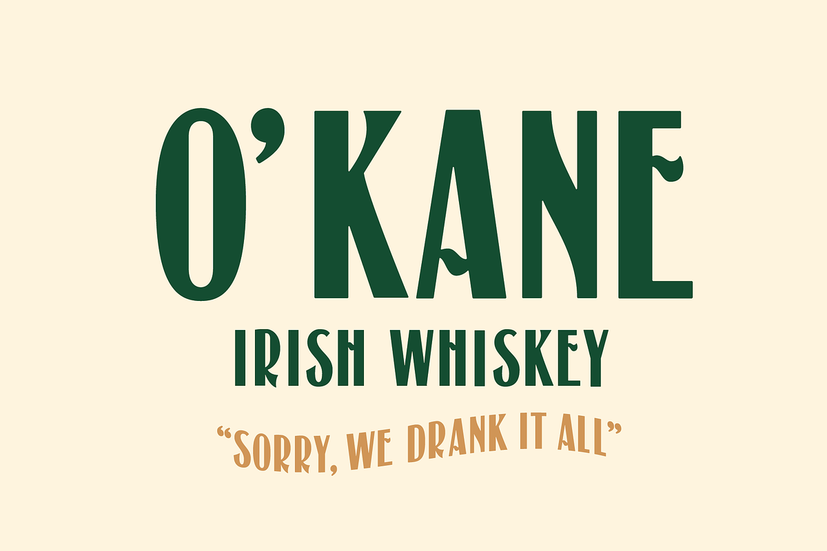 Murphy's Victorian Irish Pub Font, a Sans Serif Font by Wonder and Wander (Photo 4 of 4)
