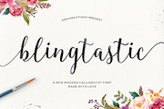 Blingtastic Script, a Script Font by Seniors (Thumbnail 1 of 5)