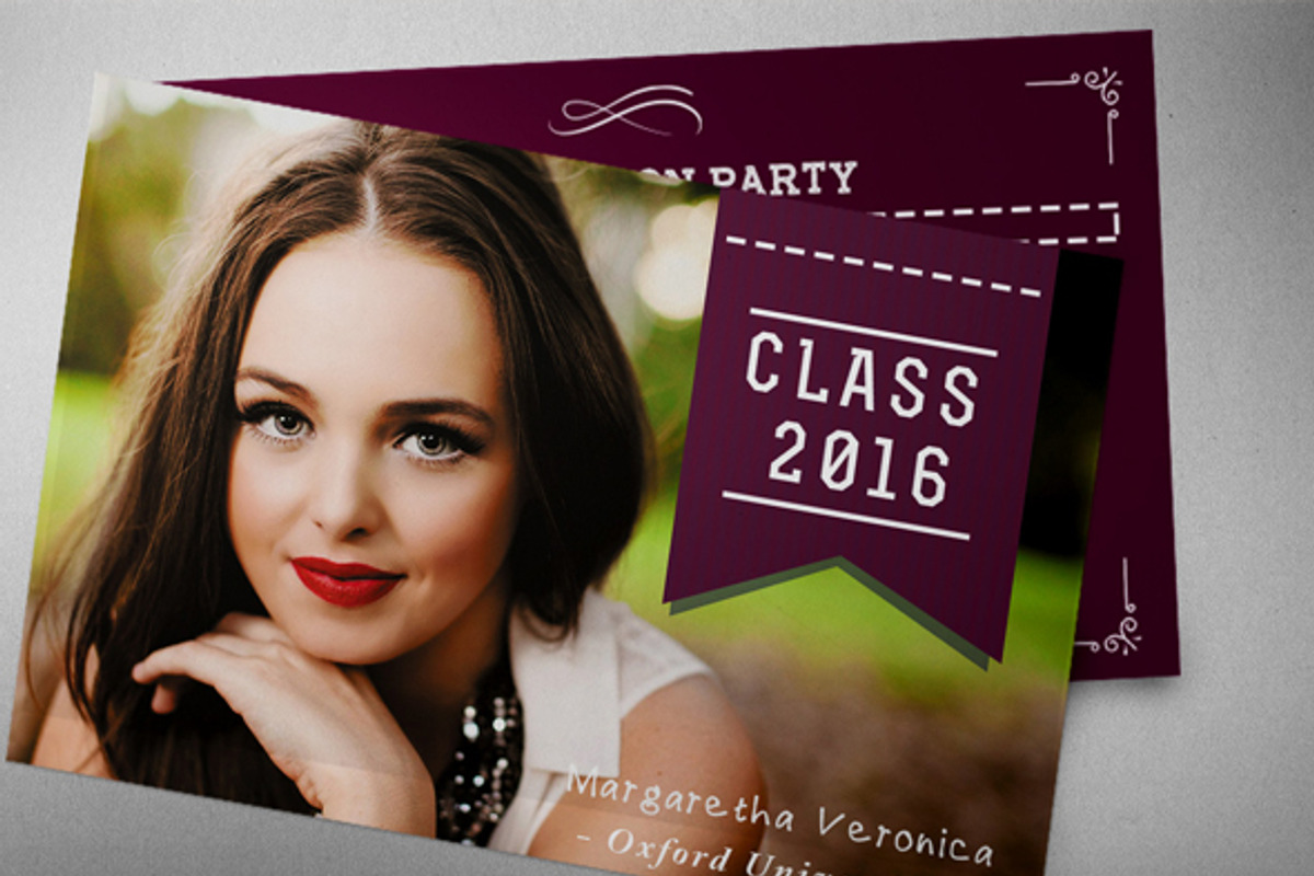Graduation Invitation XI, an Invitation Template by Mariyana