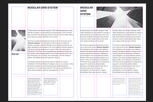 A4 Magazine / Brochure Grid System