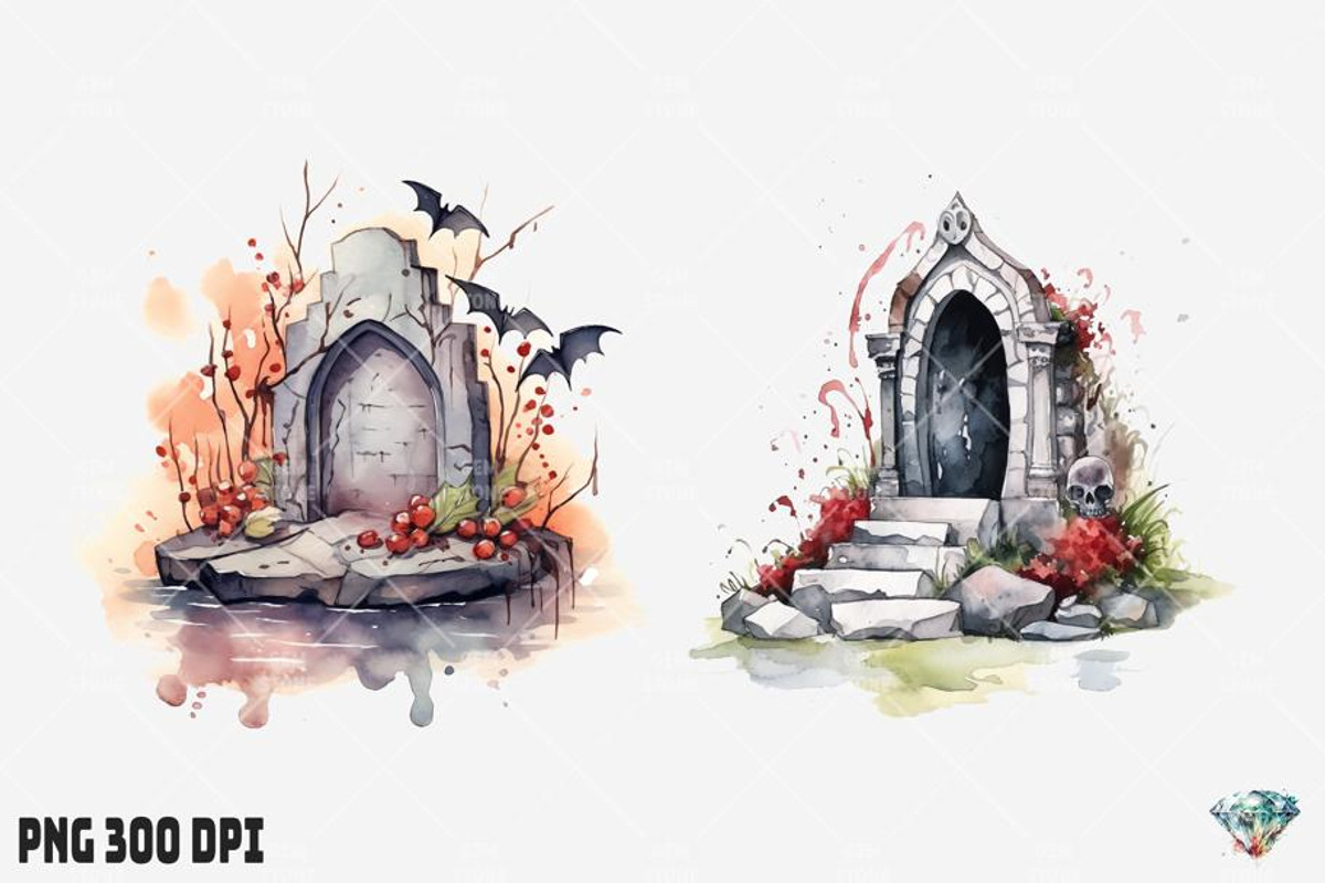 Dracula's Grave Halloween, an Illustration by Gemstone (Photo 8 of 12)