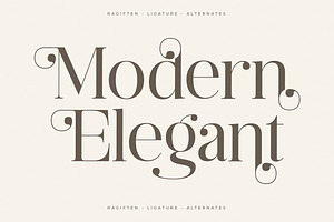 Ragiften Modern Serif Font