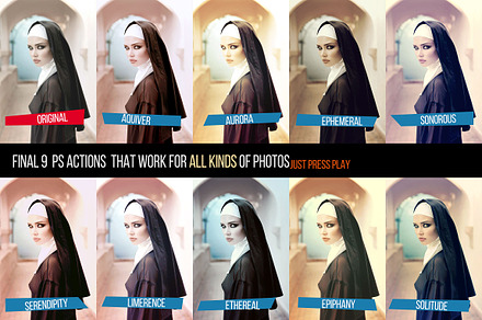 Final 9 Photoshop Actions Set
