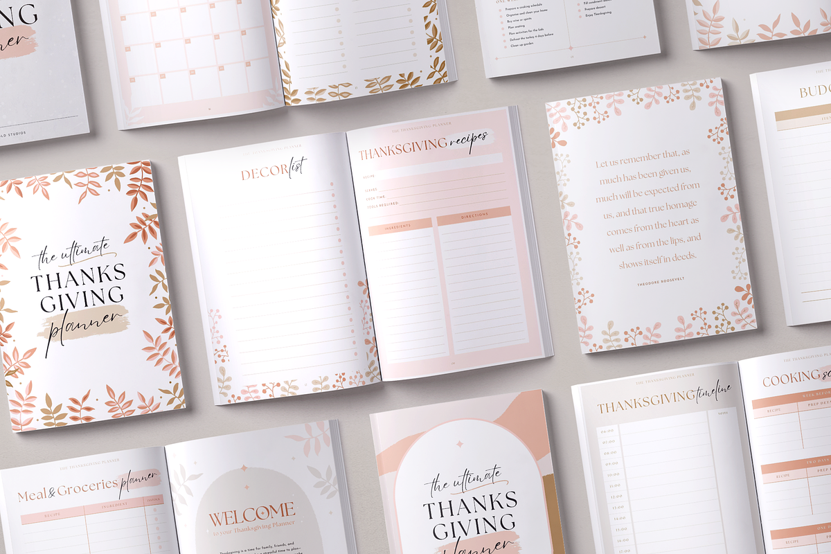 Thanksgiving Planner | PDF & Canva, a Magazine Template by Marigold Studios (Photo 4 of 10)