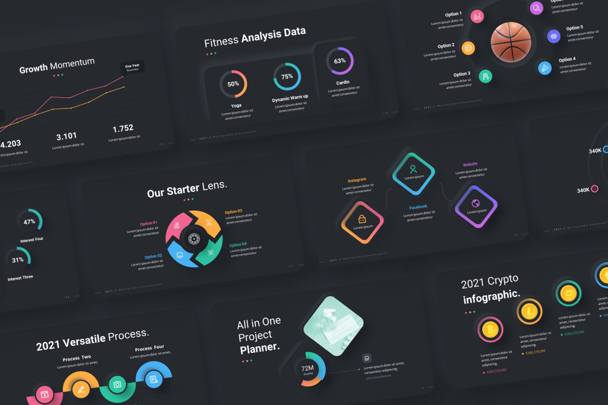 Neumorphic Style 2021 Powerpoint, a Presentation Template by Brandearth RRGraph (Photo 27 of 30)