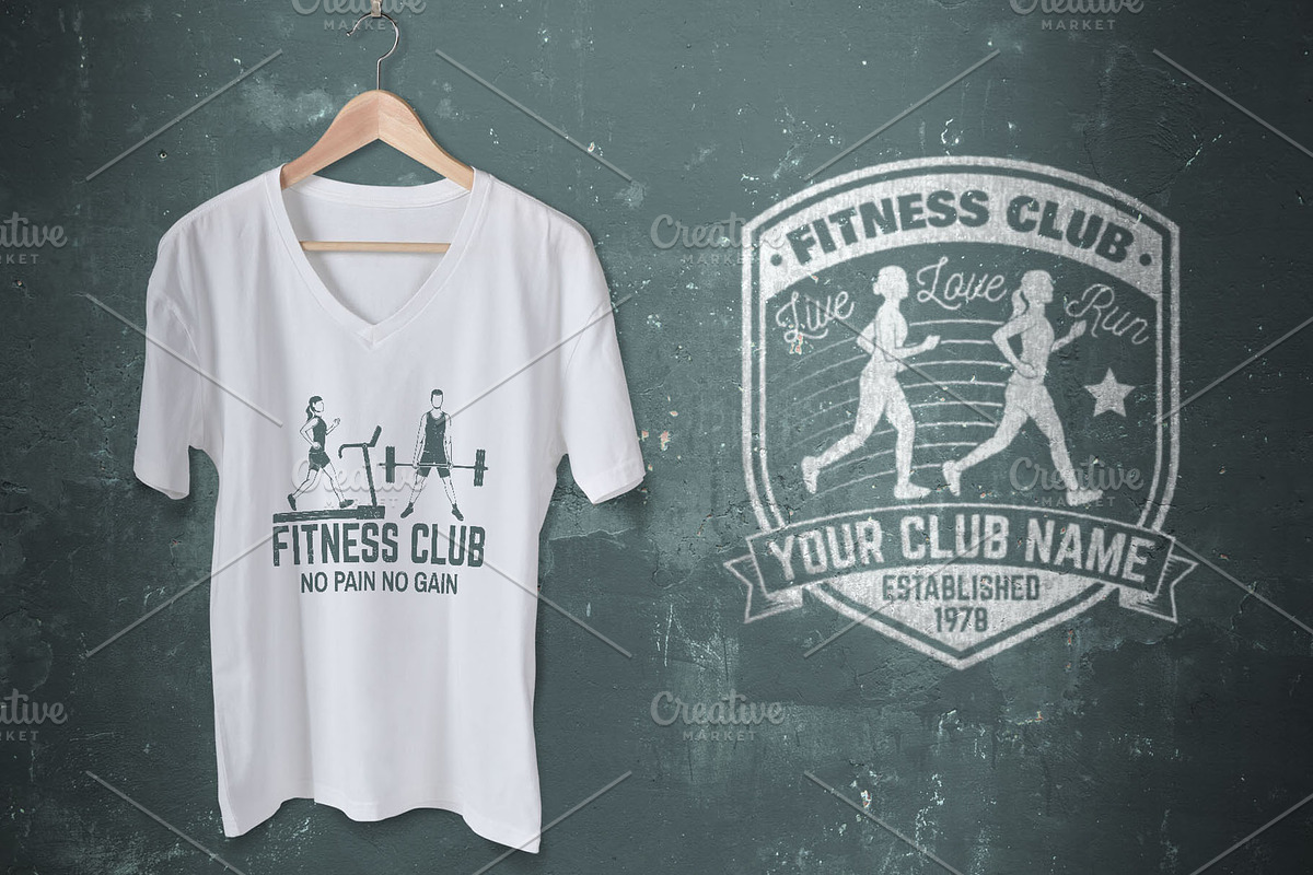 Fitness Club, a Branding & Logo Template by sivVector (Photo 7 of 7)