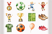 Cute Soccer Clipart, an Illustration by Design Market (Thumbnail 3 of 5)