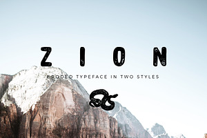 Zion Font FREE Logo Badges!