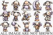 Whimsical Easter Bunny Clipart PNG, a Seasonal Illustration by Canvas Craft (Thumbnail 3 of 7)