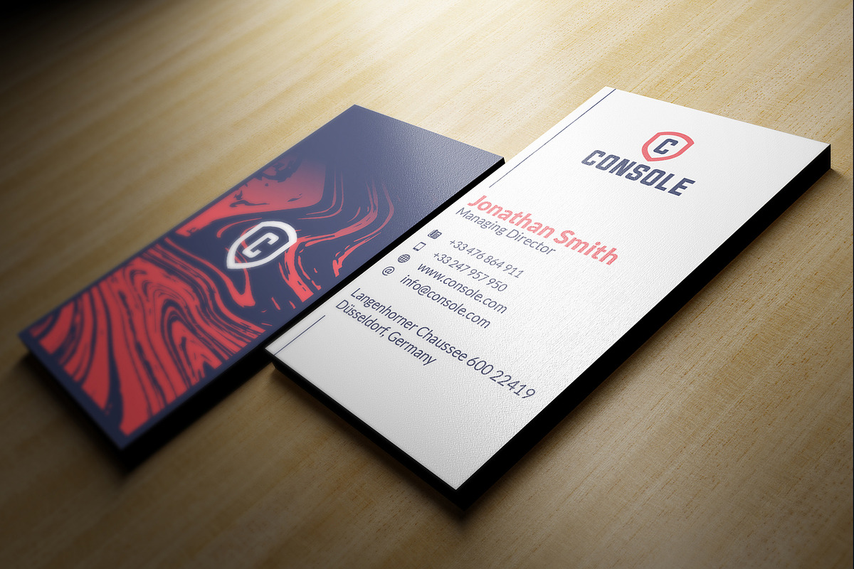 Modern Blue Business Card, a Business Card Template by Marvel (Photo 3 of 4)
