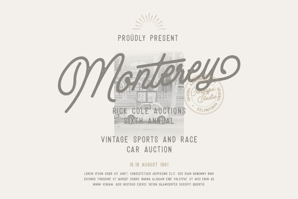 Sugeng Rawuh Monoline Retro, a Sans Serif Font by Creatype Studio (Photo 5 of 9)