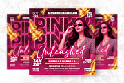 Pink Unleashed Party Flyer Design, a Flyer Template by Shajib Shikder (Thumbnail 2 of 2)