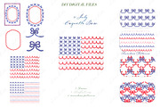 4th of July Coquette Scallop Bow, a Graphic by LABFcreations (Thumbnail 2 of 4)