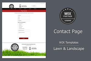 WIX Site Template Lawn & Landscape