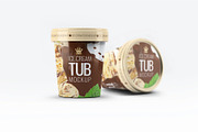 Ice Cream Tub Mockup, a Packaging Mockup by Hubzway (Thumbnail 3 of 7)