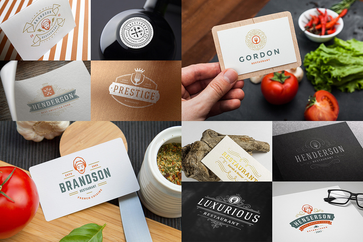 Restaurant Logos & Badges Bundle, a Branding & Logo Template by Vasya Kobelev (Photo 10 of 54)
