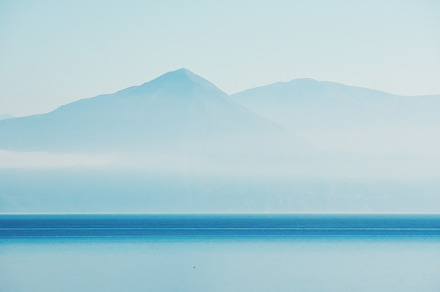 Morning Mediterranean landscape