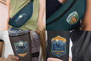 64 Retro Camping badges, a Branding & Logo Template by DGIM studio (Thumbnail 7 of 7)