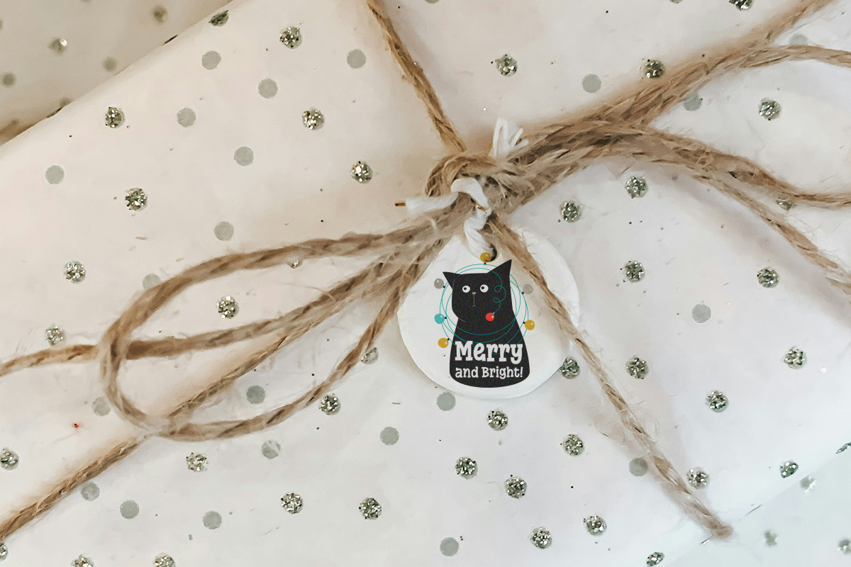 Black & Meowy Christmas | Hand Drawn, a Graphic by svetlana.belaia (Photo 6 of 9)