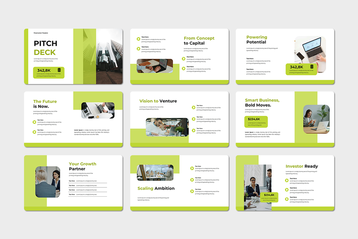 Pitch Deck - PowerPoint Template, a Presentation Template by QR Design Studio (Photo 2 of 3)