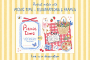Picnic time - whimsy summer patterns, a Pattern Graphic by alenaganzhela (Thumbnail 16 of 16)