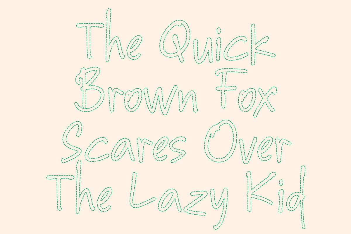 CS Andine Dashed, a Handwritten Font by Craft Supply Co. (Photo 5 of 8)