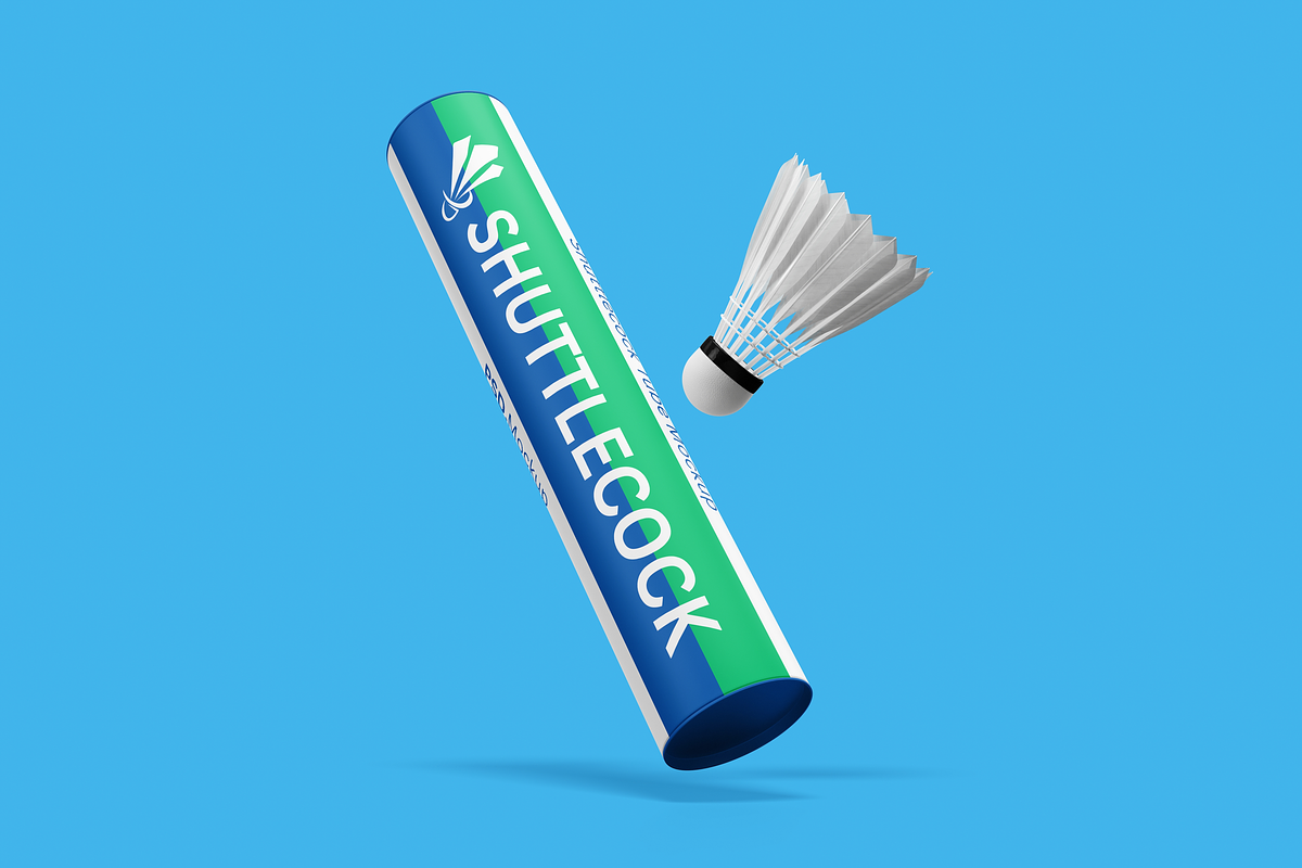 Shuttlecock Box Mockup, a Packaging Mockup by DSNA Mockup (Photo 3 of 5)