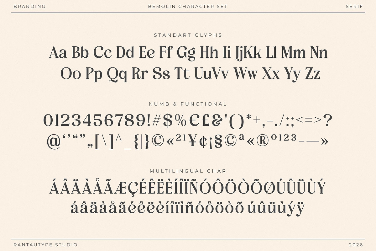 Bemolin Elegant Branding Font, a Serif Font by RantautypeStudio (Photo 19 of 19)