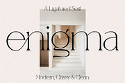 Enigma A Classy Ligatured Serif, a Serif Font by Prestige Artsy Studio (Thumbnail 1 of 10)