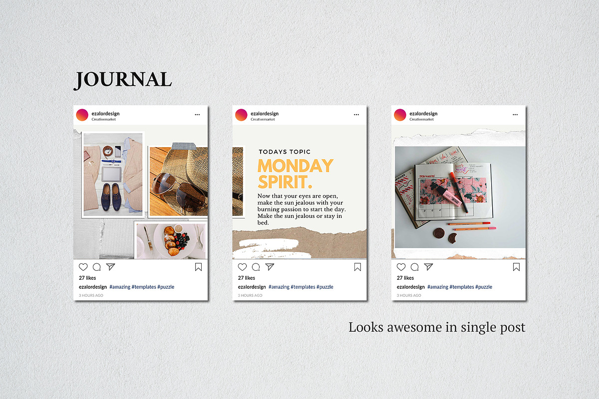 Journal Puzzle, a Social Media Template by Analogi Studio (Photo 6 of 9)