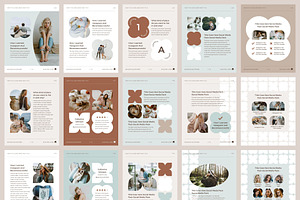 Instagram Template Canva Pack Mint