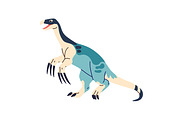 Dinosaurs set, seamless dino pattern, an Animal Illustration by PaperTrident (Thumbnail 11 of 21)