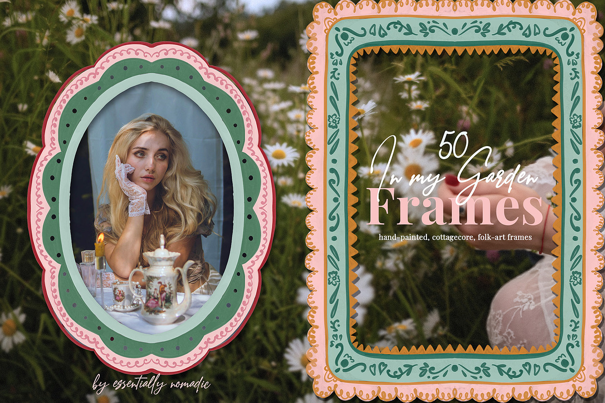 Cottagecore Decorative Frame clipart, an Object Graphic by Essentially Nomadic (Photo 1 of 13)