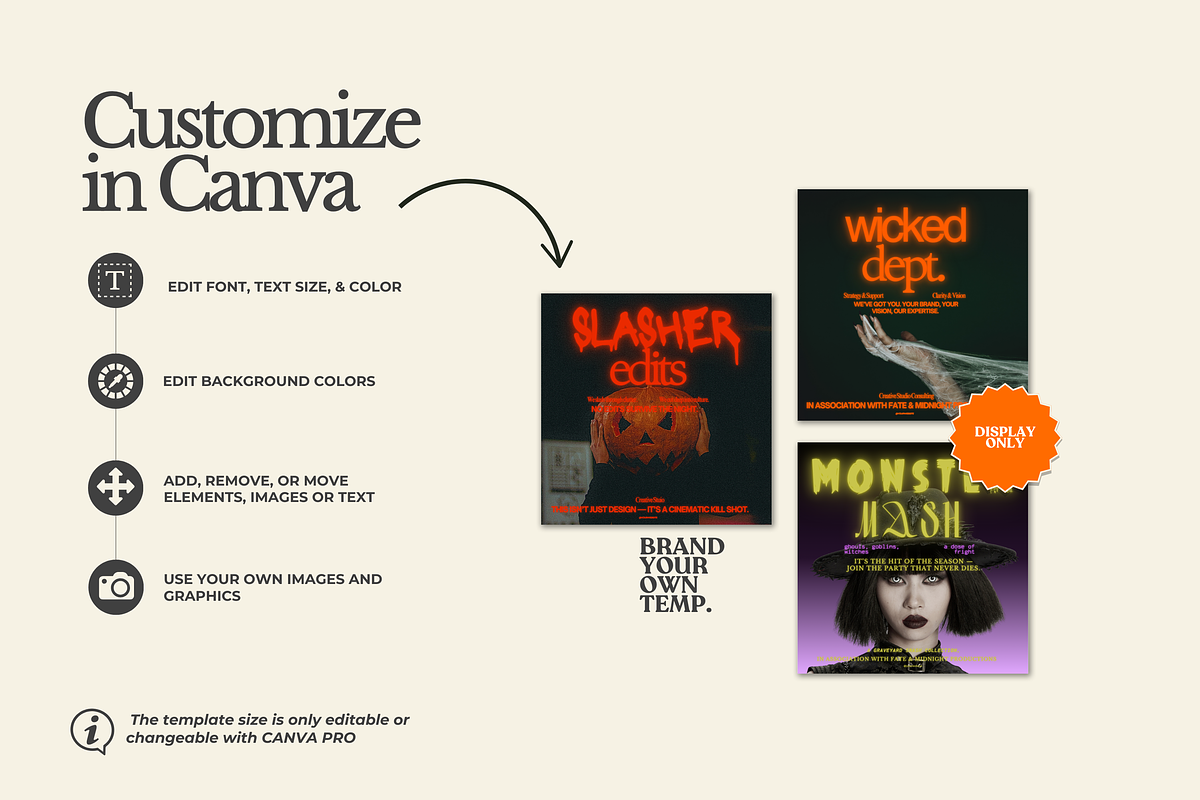 Halloween Canva Template Set 4, a Templates & Theme by BYOTstudios (Photo 10 of 12)