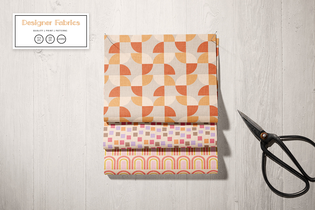 42 Groovy Retro Summer Patterns, a Pattern Graphic by Jennadesigns (Photo 4 of 21)