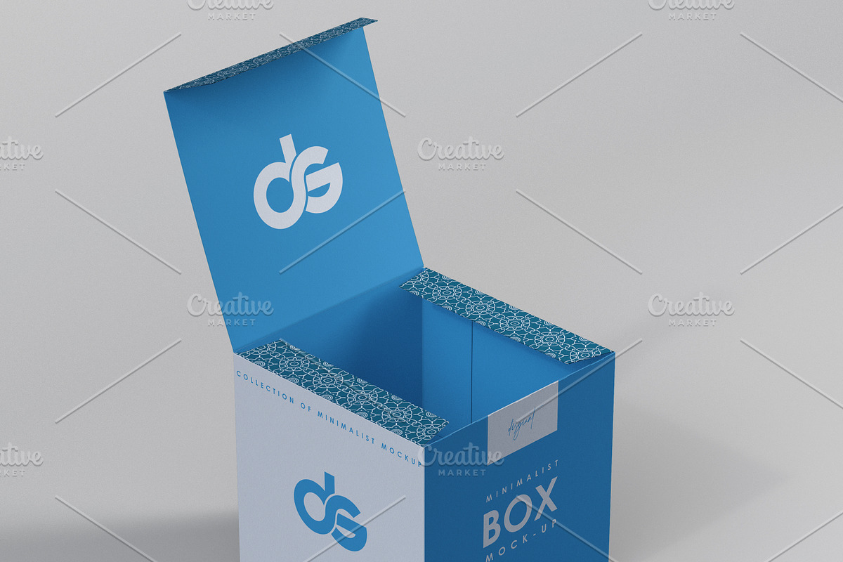 Square Box Mockup, a Cups & Container Mockup by desgiant (Photo 2 of 11)